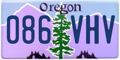 OR license plate 086VHV