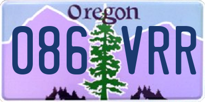 OR license plate 086VRR