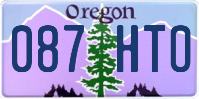 OR license plate 087HTO