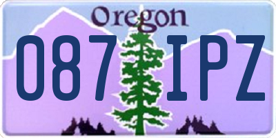 OR license plate 087IPZ