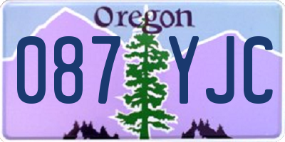 OR license plate 087YJC