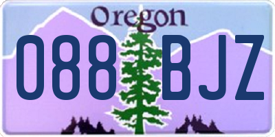OR license plate 088BJZ