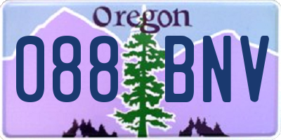 OR license plate 088BNV