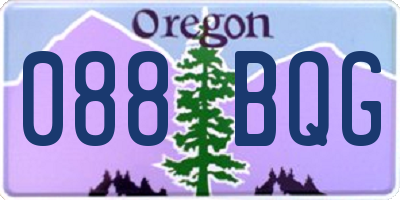 OR license plate 088BQG