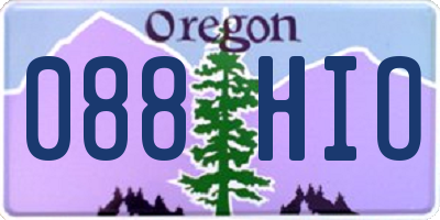 OR license plate 088HIO