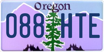 OR license plate 088HTE