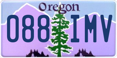 OR license plate 088IMV