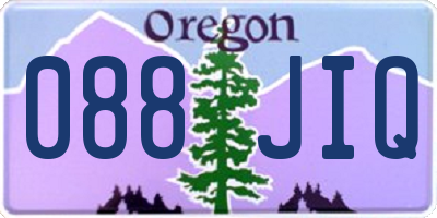 OR license plate 088JIQ