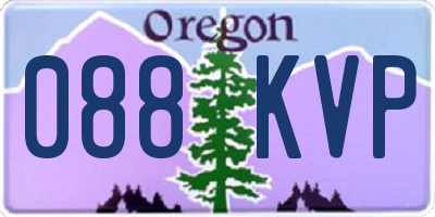 OR license plate 088KVP