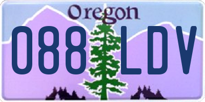 OR license plate 088LDV