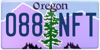 OR license plate 088NFT
