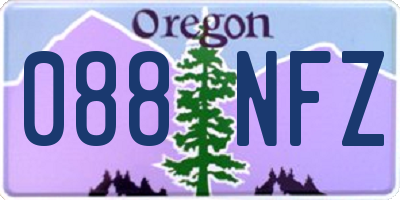 OR license plate 088NFZ