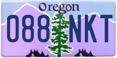 OR license plate 088NKT