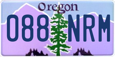 OR license plate 088NRM