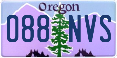 OR license plate 088NVS