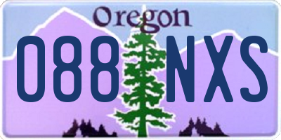 OR license plate 088NXS
