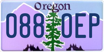 OR license plate 088OEP