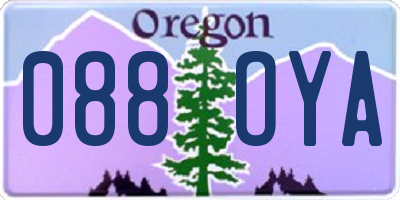 OR license plate 088OYA