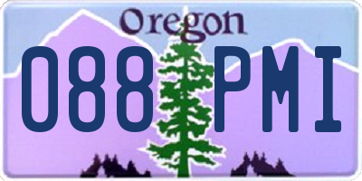 OR license plate 088PMI