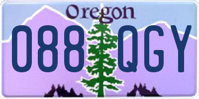 OR license plate 088QGY