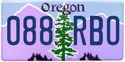 OR license plate 088RBO