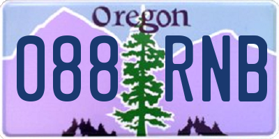 OR license plate 088RNB