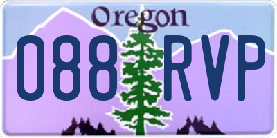 OR license plate 088RVP