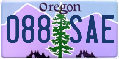 OR license plate 088SAE