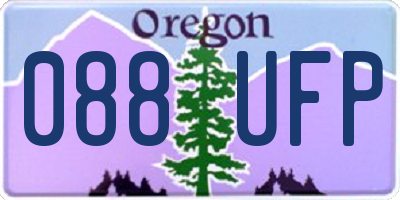 OR license plate 088UFP