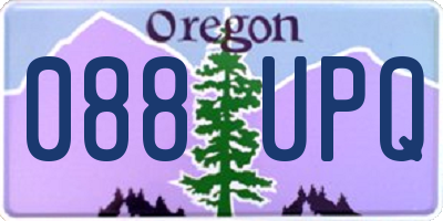 OR license plate 088UPQ