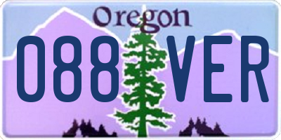 OR license plate 088VER