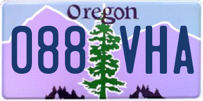 OR license plate 088VHA