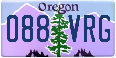 OR license plate 088VRG