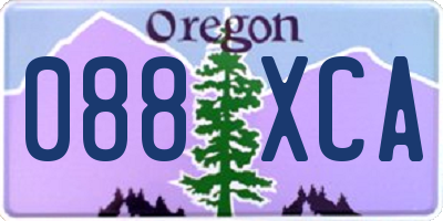 OR license plate 088XCA