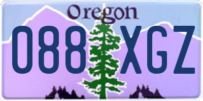 OR license plate 088XGZ