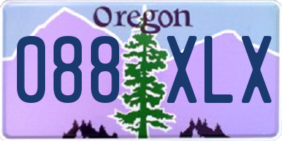OR license plate 088XLX