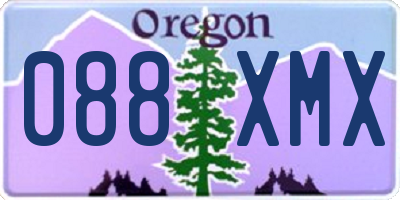 OR license plate 088XMX