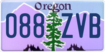OR license plate 088ZVB