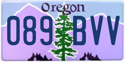 OR license plate 089BVV