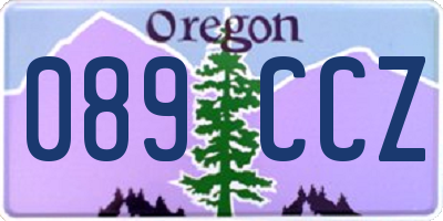OR license plate 089CCZ