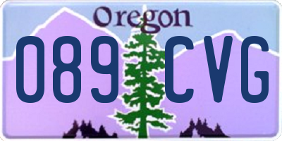 OR license plate 089CVG
