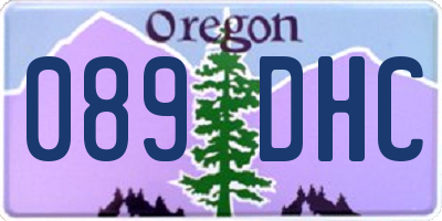 OR license plate 089DHC