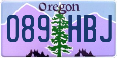 OR license plate 089HBJ