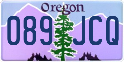 OR license plate 089JCQ