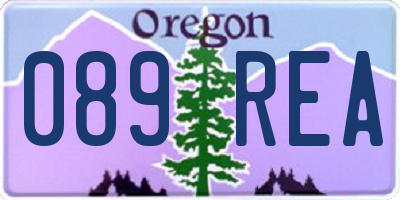 OR license plate 089REA
