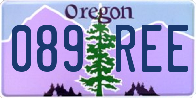 OR license plate 089REE