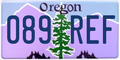 OR license plate 089REF