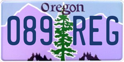 OR license plate 089REG