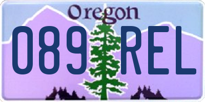 OR license plate 089REL