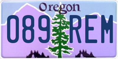OR license plate 089REM
